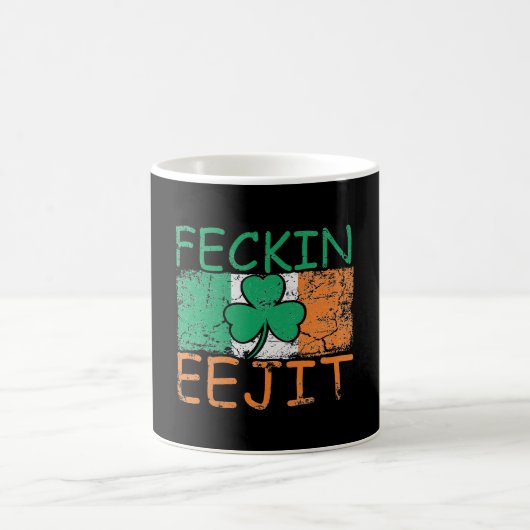 Feckin Eejit Ireland Slang flag Ireland Koffiemok (Center)