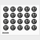 Feculentie verslinden ronde sticker (Vel)