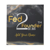 Fed2Founder-Bord Notitieblok (Voorkant)
