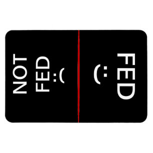 Fed and Not Fed Large magnet Magneet