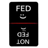 Fed en Not Fed grote magneet (Verticaal)