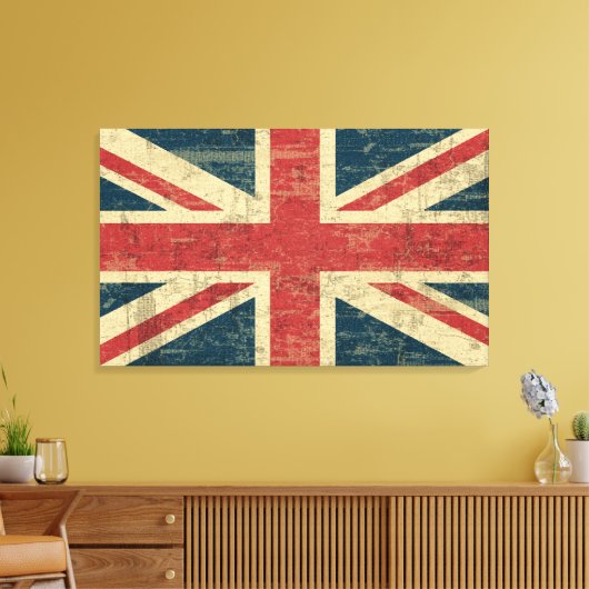 Fed Union Jack Canvas Afdruk (Insitu (Woonkamer))
