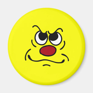 Fed Up Face Grumpey Magneet
