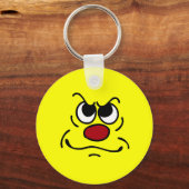 Fed Up Face Grumpey Sleutelhanger (Voorkant)