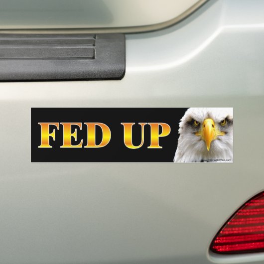 FED UP Sign Sticker (Op auto)