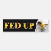 FED UP Sign Sticker (Voorkant)