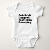 Fedallah Daggoo Tashtego Queequeg | Moby Dick Pals Romper (Voorkant)