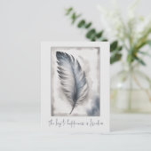 Feder Vogelfeder Freiheit Freedom Karte Postkarte Briefkaart (Staand voorkant)