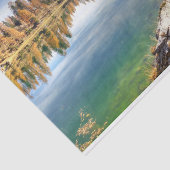 Federa Lake Landscape - Lago Federa , Italië Tissuepapier (Detail)