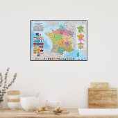 Federaal Frankrijk, prospectieve kaart van de Faer Poster (Keuken)