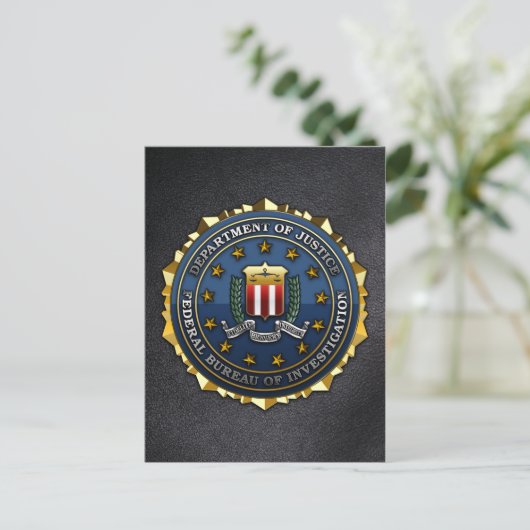 Federaal Onderzoeksbureau Briefkaart (Staand voorkant)