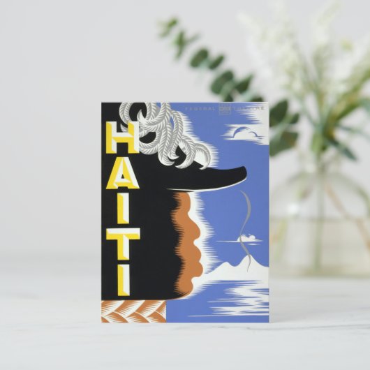  federaal theaterproject Haiti Harlem WPA Briefkaart (Staand voorkant)