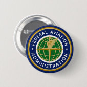 Federal Aviation Administration FAA Ronde Button 5,7 Cm (Voorkant /achterkant)