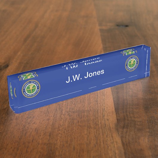 Federal Aviation Administration Naambordje (Zijkant)