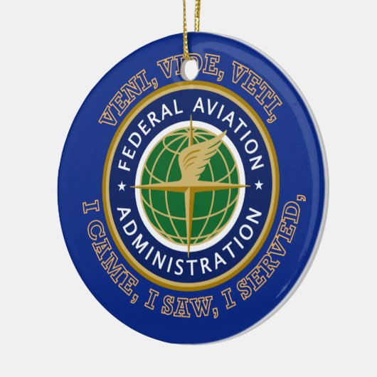 Federal Aviation Administration Shield Keramisch Ornament (Links)