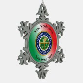 Federal Aviation Administration Shield Tin Sneeuwvlok Ornament (Links)