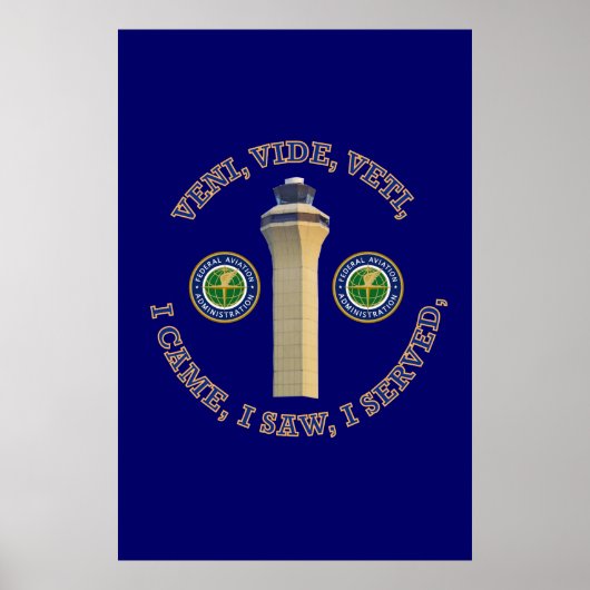 Federal Aviation Administration VVV Shield Poster (Voorkant)