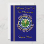 Federal Aviation Agency VVV Uitnodiging tot uittre (Voorkant)