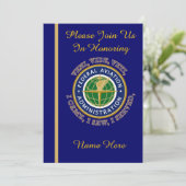 Federal Aviation Agency VVV Uitnodiging tot uittre (Staand voorkant)