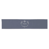 Federal Blue Crown Crest Personalized Korte Tafelloper (Horizontaal)