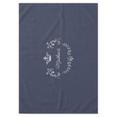 Federal Blue Crown Crest Personalized Tafelkleed (Voorkant)