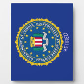 Federal Bureau of Investigation Retired Fotoplaat (Voorkant)