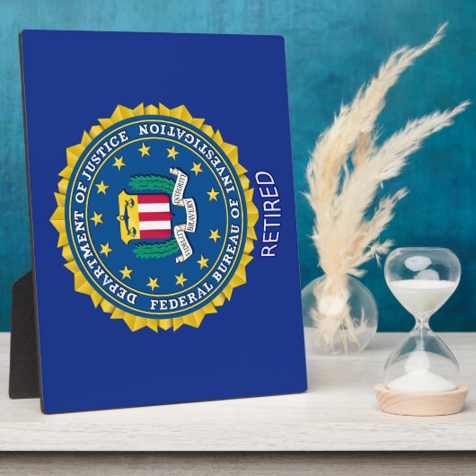 Federal Bureau of Investigation Retired Fotoplaat (Zijkant)