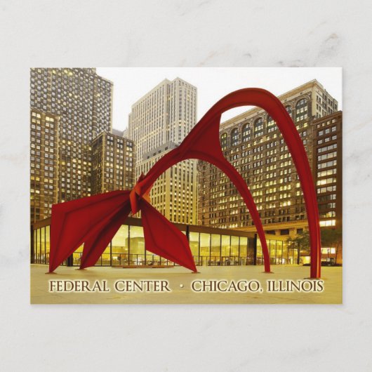 Federal Center Plaza, Chicago, Illinois Briefkaart (Voorkant)