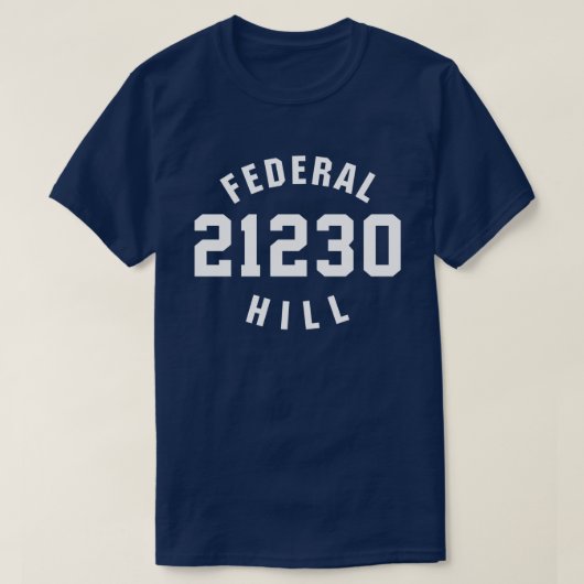 Federal Hill 21230 T-shirt (Design voorkant)