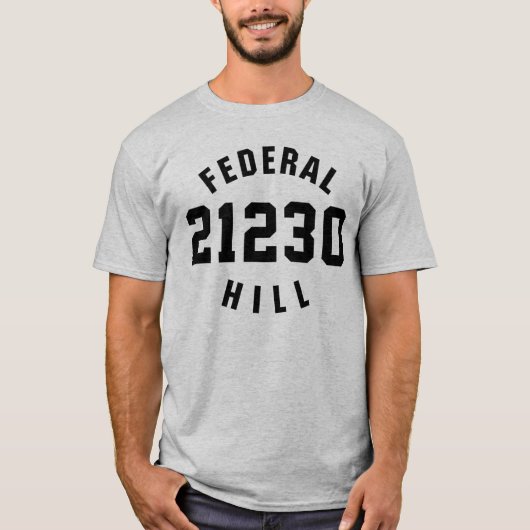 Federal Hill 21230 T-shirt (Voorkant)