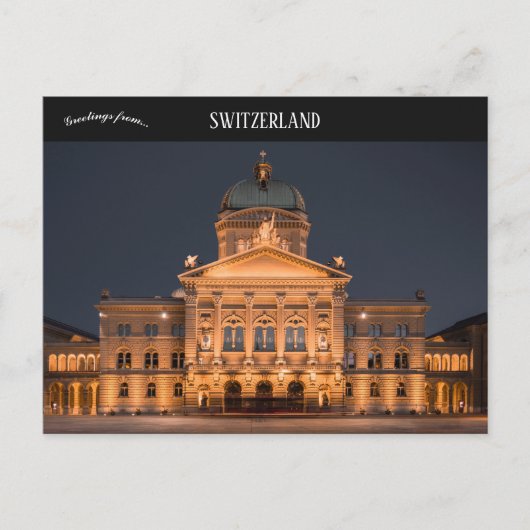 Federal Palace Bern Zwitserland Briefkaart (Voorkant)