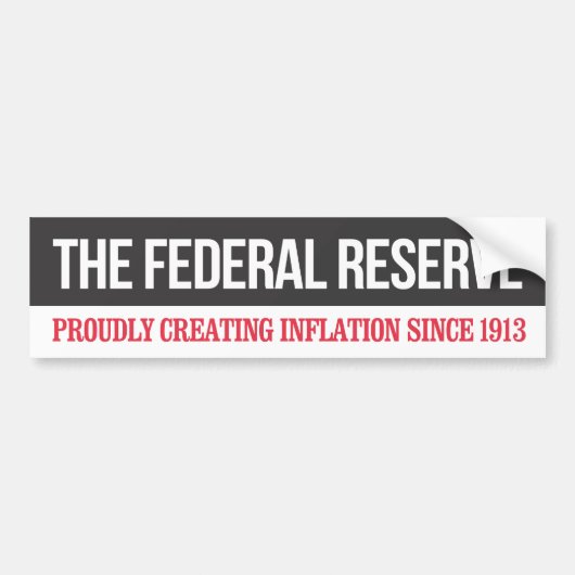 Federal Reserve Bumpersticker (Voorkant)