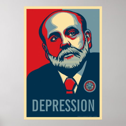 Federal Reserve Chairman Ben Bernanke Print (Voorkant)