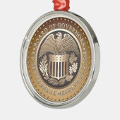 Federal Reserve Metalen Ornament (Links)