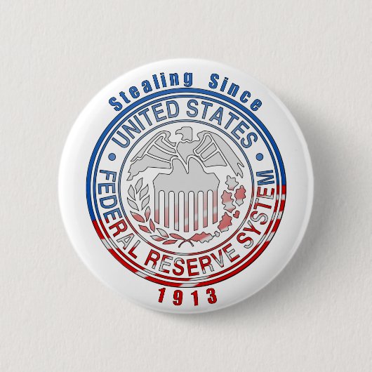 Federal Reserve System Ronde Button 5,7 Cm (Voorkant)