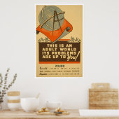 Federal Schools Free 1938 WPA Poster (Keuken)