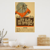 Federal Schools Free 1938 WPA Poster (Keuken)