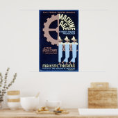 Federal Theater cadeaus een Musical Comedy WPA Poster (Keuken)