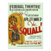 Federal Theatre The Squall Poster Print (Voorkant)