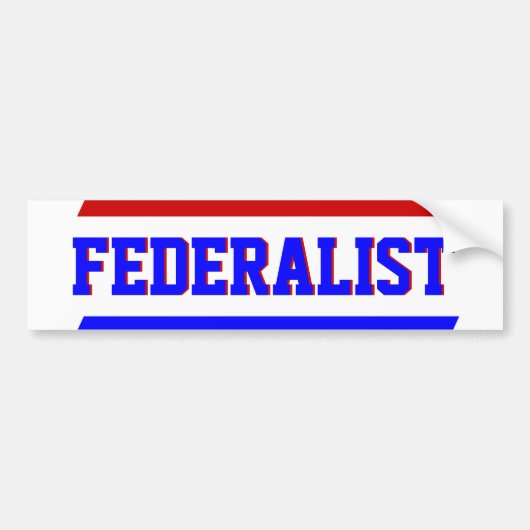 Federale Constitutionele Politieke Bumpersticker (Voorkant)
