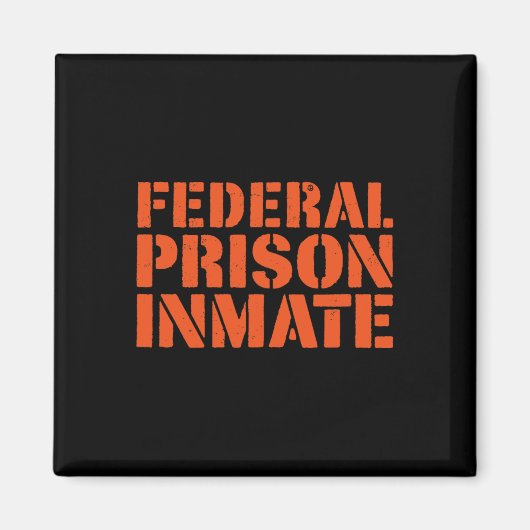 Federale Gevangenis Gevangene Uniform Nummer Funny Magneet (Voorkant)