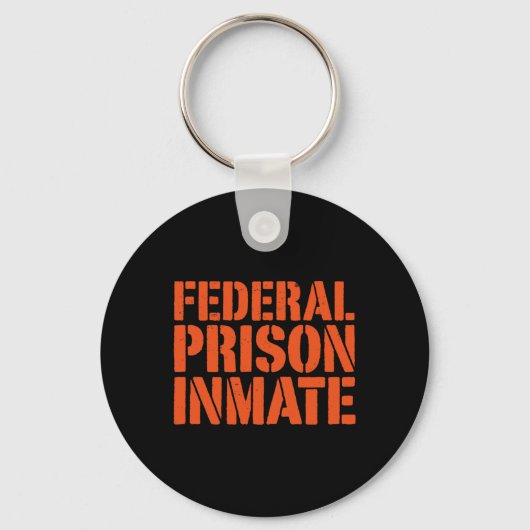 Federale Gevangenis Gevangene Uniform Nummer Funny Sleutelhanger (Voorkant)