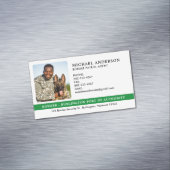 Federale Militaire Custom Foto Border Patrol Agent Magnetisch Visitekaartje (Voorbeeld)