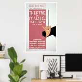 Federale Muziek New York 1940 WPA Poster (Thuiskantoor)