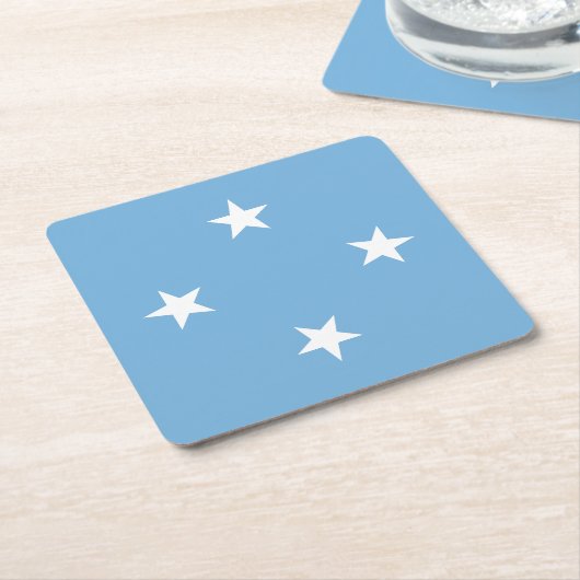 Federale Staten van Micronesia Kartonnen Onderzetters (Schuin)