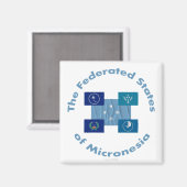 Federale Staten van Micronesia Magneet (Voorkant / Achterkant)