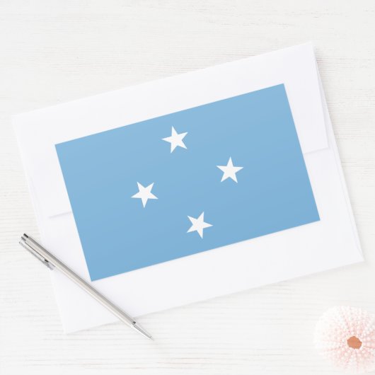 Federale Staten van Micronesia Rechthoekige Sticker (Envelop)