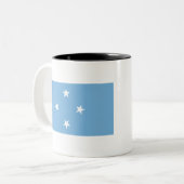 Federale Staten van Micronesia Tweekleurige Koffiemok (Voorkant links)
