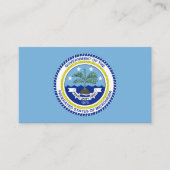 Federale Staten van Micronesia Vlag en zegel Visitekaartje (Voorkant)