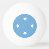 Federale Staten van Micronesia vlag Ping Pong Ball (Voorkant)